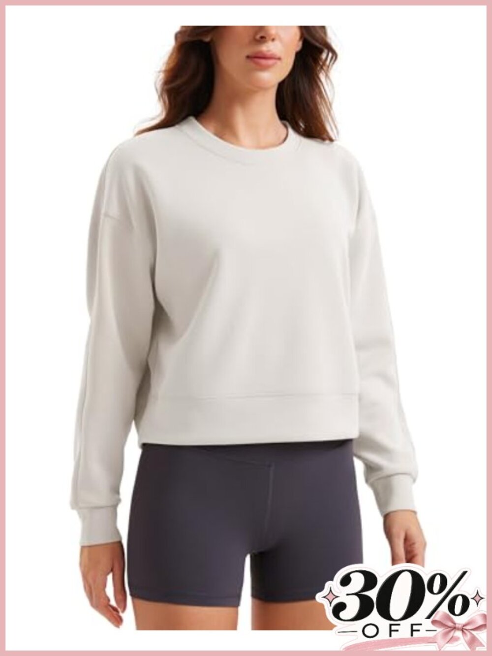 SoftAura Crewneck Sweatshirt Relaxed Fit Pullover Cozy Layer
